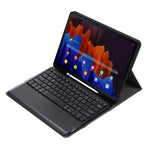 A970B Läderfodral Bluetooth-kompatibelt tangentbord med inbyggd pennplats för Samsung Galaxy Tab S8+ / S7 FE T730 T736 / S7+ 12,4 tum (T970 / T975 2020)