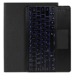 Beskyttende Læderetui + Bærbart Trådløst Bluetooth-kompatibelt Tastatur til Samsung Galaxy Tab S10+ / S9+ / S8+ / S7+ / S7 FE