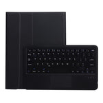 AW11-A Super Slim Wireless Bluetooth-compatible Keyboard TPU Inner + Leather Protective Case with Touch Mouse for Huawei MatePad 11 (2021) (DBY-W09)