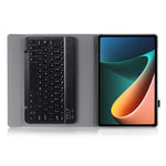 AN05 Ultra-Thin TPU Frame + Leather Stand Case with Bluetooth-compatible Keyboard for Xiaomi Pad 5 / 5 Pro