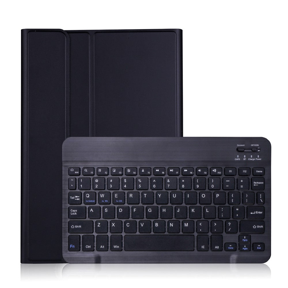 AN05 Ultra-Thin TPU Frame + Leather Stand Case with Bluetooth-compatible Keyboard for Xiaomi Pad 5 / 5 Pro