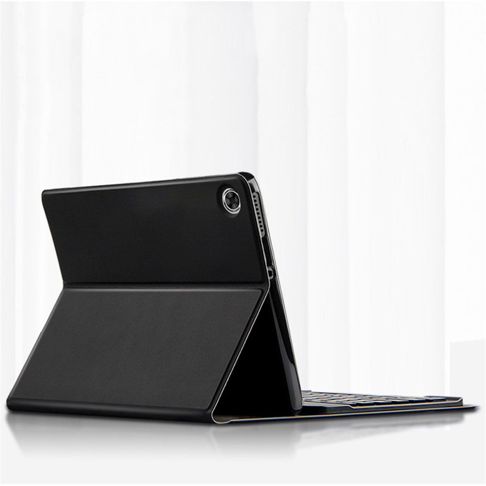 Til Lenovo Tab M10 HD Gen 2 TB-X306X / F Læder Stand Tablet Etui med Aftageligt Magnetisk Trådløst Tastatur (Uden Touchpad)
