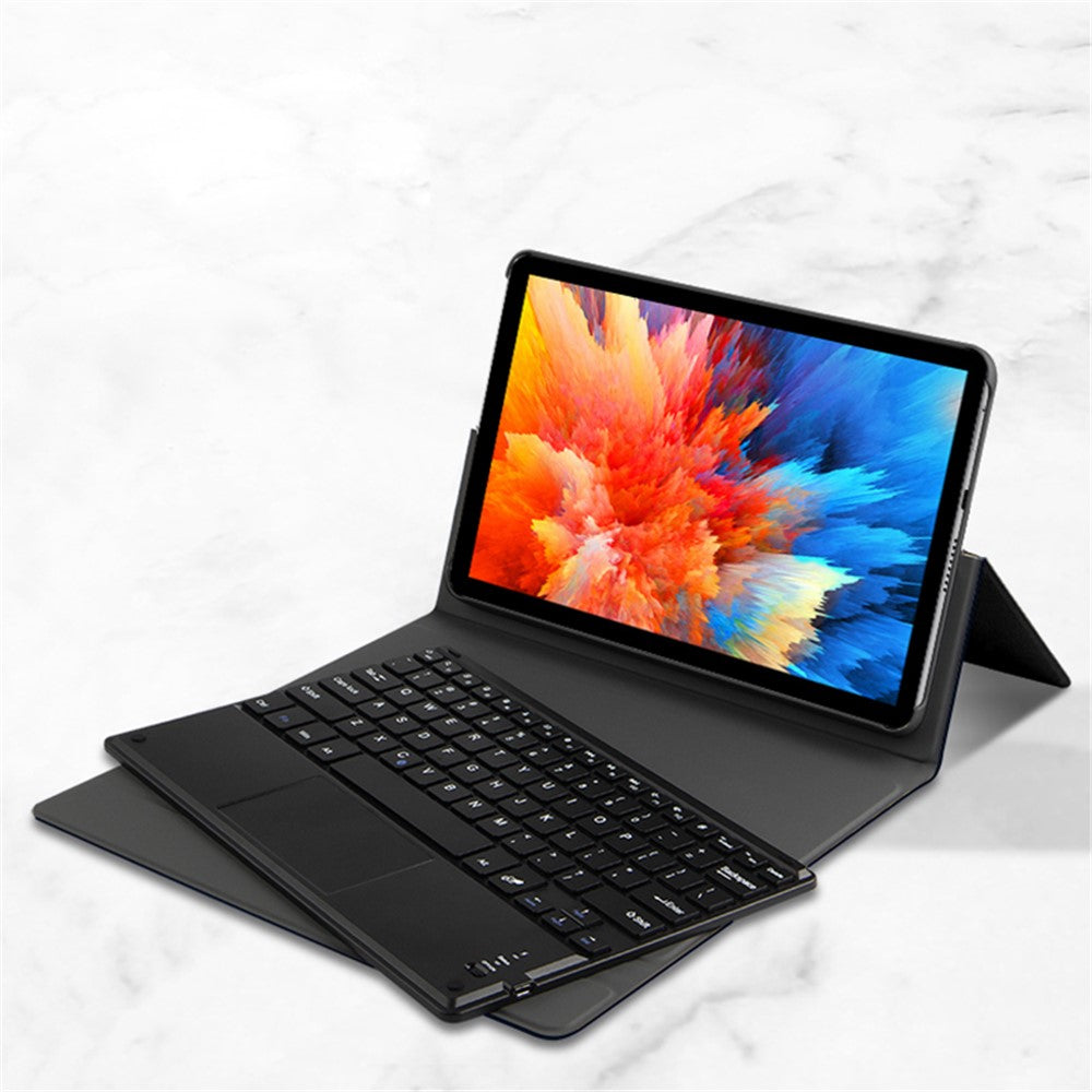 For Asus Adolpad 10 Pro Detachable Bluetooth-compatible Keyboard with Hinge Stand Leather Case