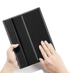 For Asus Adolpad 10 Pro Detachable Bluetooth-compatible Keyboard with Hinge Stand Leather Case