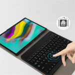 Til Samsung Galaxy Tab S5e SM-T720 / T725 læder-stander-tablet-cover med aftageligt magnetisk trådløst tastatur (uden touchpad)