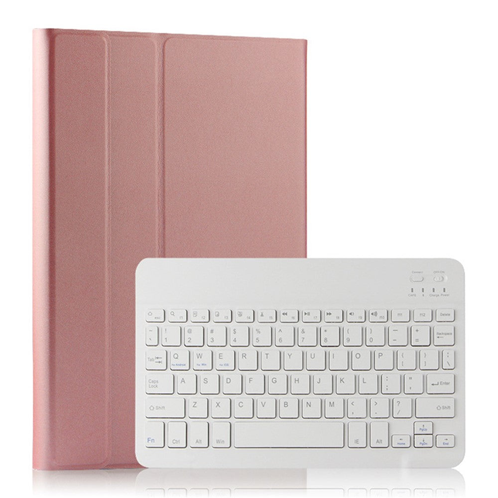 Til Samsung Galaxy Tab S5e SM-T720 / T725 læder-stander-tablet-cover med aftageligt magnetisk trådløst tastatur (uden touchpad)