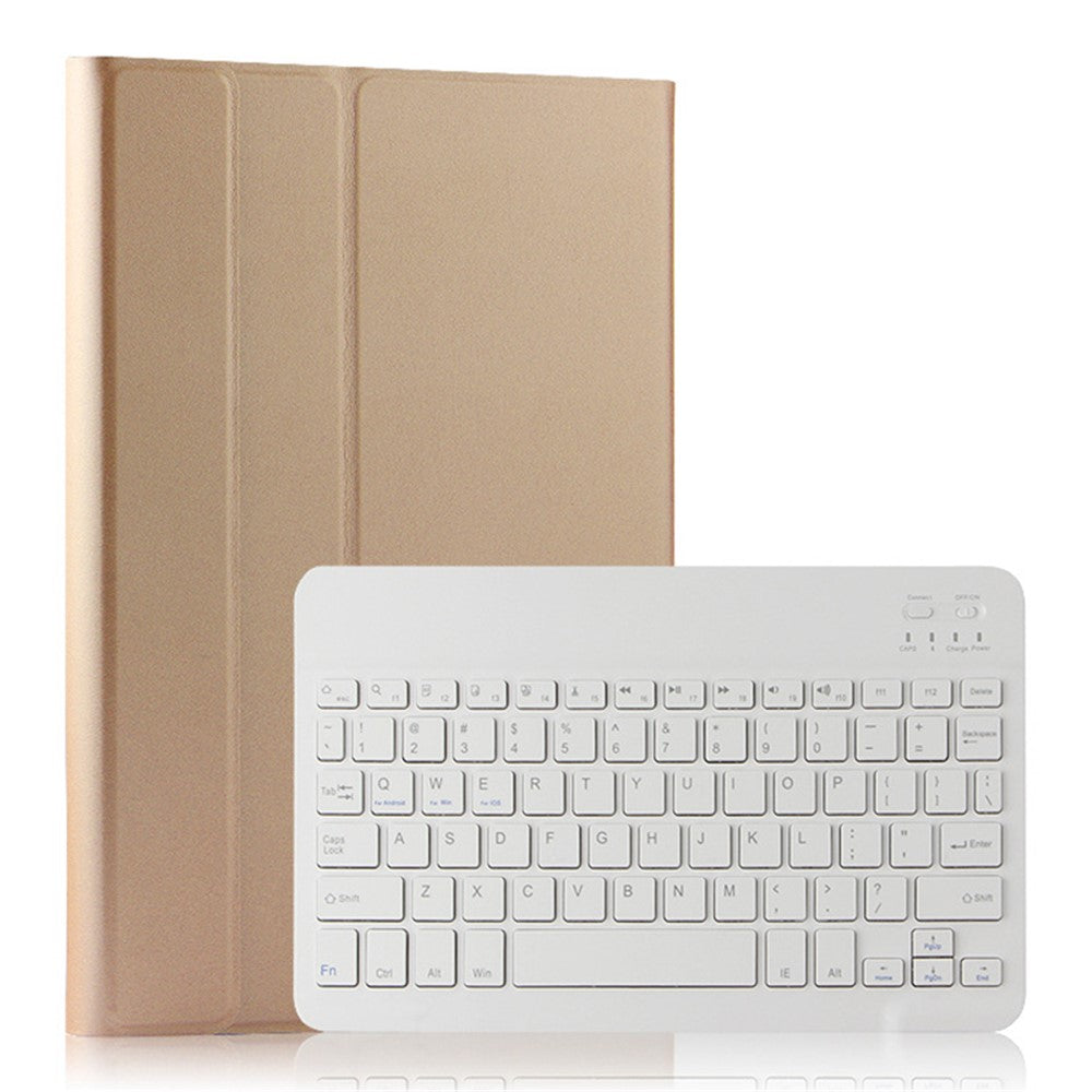Til Samsung Galaxy Tab S5e SM-T720 / T725 læder-stander-tablet-cover med aftageligt magnetisk trådløst tastatur (uden touchpad)