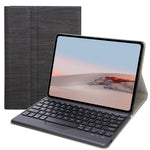 SFGO til Microsoft Surface Go / Go 2 / Go 3 Trætekstur PU-læder ydre cover Bluetooth-kompatibelt tastatursæt med TPU indvendigt bumper-etui