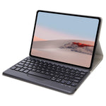 SFGO til Microsoft Surface Go / Go 2 / Go 3 Trætekstur PU-læder ydre cover Bluetooth-kompatibelt tastatursæt med TPU indvendigt bumper-etui