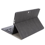 SFGO-A til Microsoft Surface Go / Go 2 / Go 3 Touch Mouse Design Bluetooth-kompatibelt tastatursæt med PU-læder ydercover med træstruktur og indvendig bumperkasse i TPU