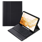 A800B For Samsung Galaxy Tab S8+ X800 Wireless Bluetooth-compatible Keyboard with Pen Slot Design Detachable Leather Tablet Case Shell