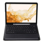 A800B For Samsung Galaxy Tab S8+ X800 Wireless Bluetooth-compatible Keyboard with Pen Slot Design Detachable Leather Tablet Case Shell