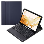A800B For Samsung Galaxy Tab S8+ X800 Wireless Bluetooth-compatible Keyboard with Pen Slot Design Detachable Leather Tablet Case Shell