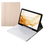 A800B For Samsung Galaxy Tab S8+ X800 Wireless Bluetooth-compatible Keyboard with Pen Slot Design Detachable Leather Tablet Case Shell