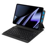 For OPPO Pad Leather Stand Tablet Case with Detachable Magnetic Wireless Keyboard (Without Touchpad)