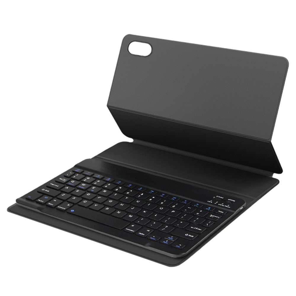 For OPPO Pad Leather Stand Tablet Case with Detachable Magnetic Wireless Keyboard (Without Touchpad)