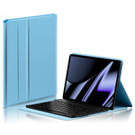 For OPPO Pad Leather Stand Tablet Case with Detachable Magnetic Wireless Keyboard (Without Touchpad)