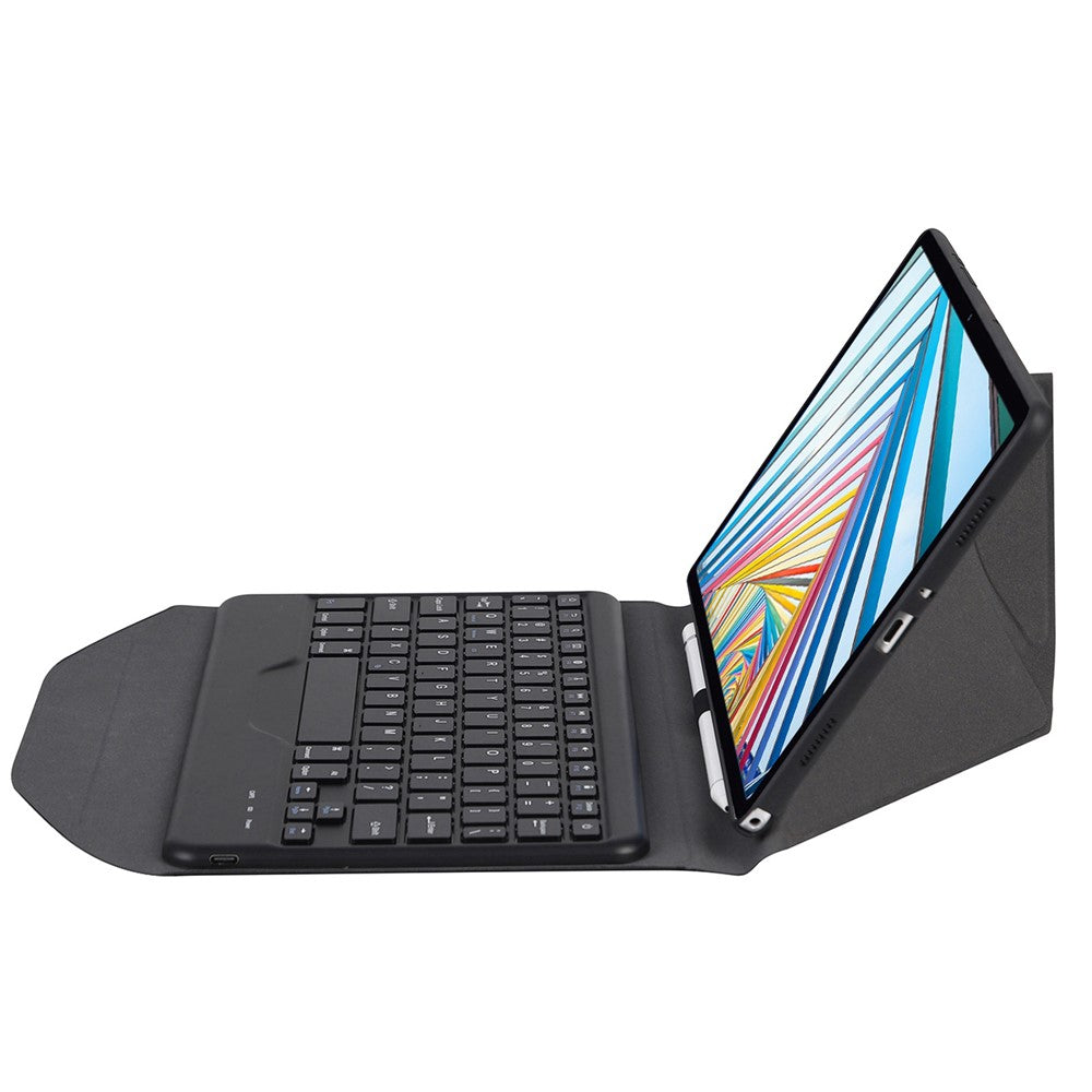 BM20 For Lenovo Tab M10 Plus (3rd Gen) TB-125FU Leather Case Bluetooth-Compatible Keyboard Stand Built-In Pen Slot