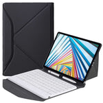 BM20 For Lenovo Tab M10 Plus (3rd Gen) TB-125FU Leather Case Bluetooth-Compatible Keyboard Stand Built-In Pen Slot