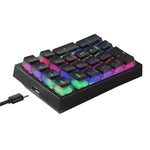 IBLANCOD K10 Wired Numeric Keypad Backlit 21 Keys PC Laptop External Mini Numpad Keyboard