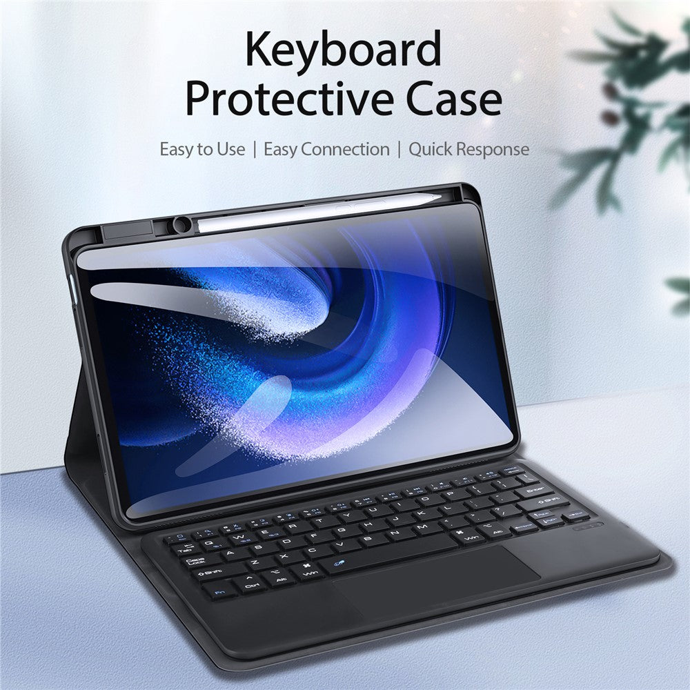 DUX DUCIS For Xiaomi Pad 6 / Pad 6 Pro Keyboard Case Protective Cover Tablet Case Detachable Wireless Bluetooth-compatible Keyboard with Touchpad