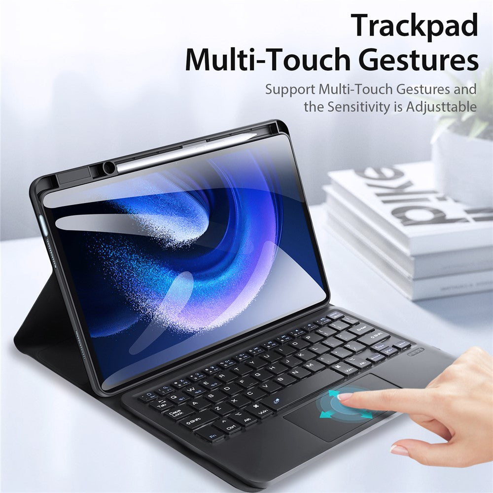 DUX DUCIS For Xiaomi Pad 6 / Pad 6 Pro Keyboard Case Protective Cover Tablet Case Detachable Wireless Bluetooth-compatible Keyboard with Touchpad