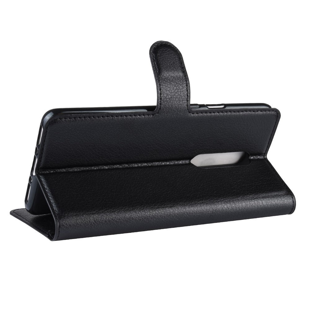 Litchi Texture Wallet Stand Leather Mobile Phone Case for OnePlus 7 Pro