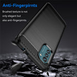 For Nokia G21/G11 Brushed Carbon Fiber Texture TPU Back Case Phone Drop-proof Cover