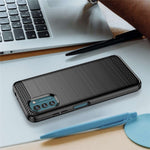 For Nokia G21/G11 Brushed Carbon Fiber Texture TPU Back Case Phone Drop-proof Cover