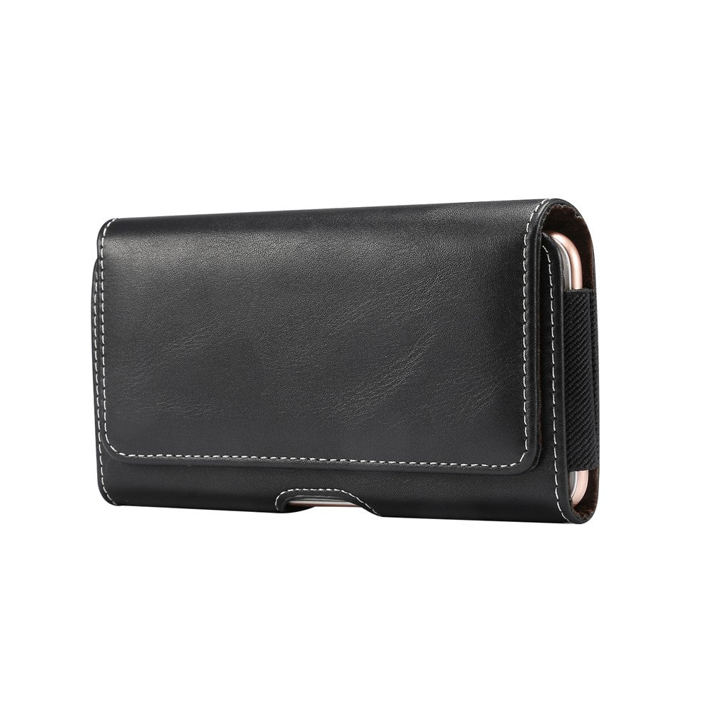 Men's PU Leather Cross Matte Classic Waist Bag for 6.4/6.5/6.9-inch Phone Case