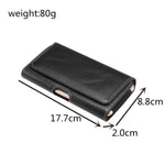 Men's PU Leather Cross Matte Classic Waist Bag for 6.4/6.5/6.9-inch Phone Case