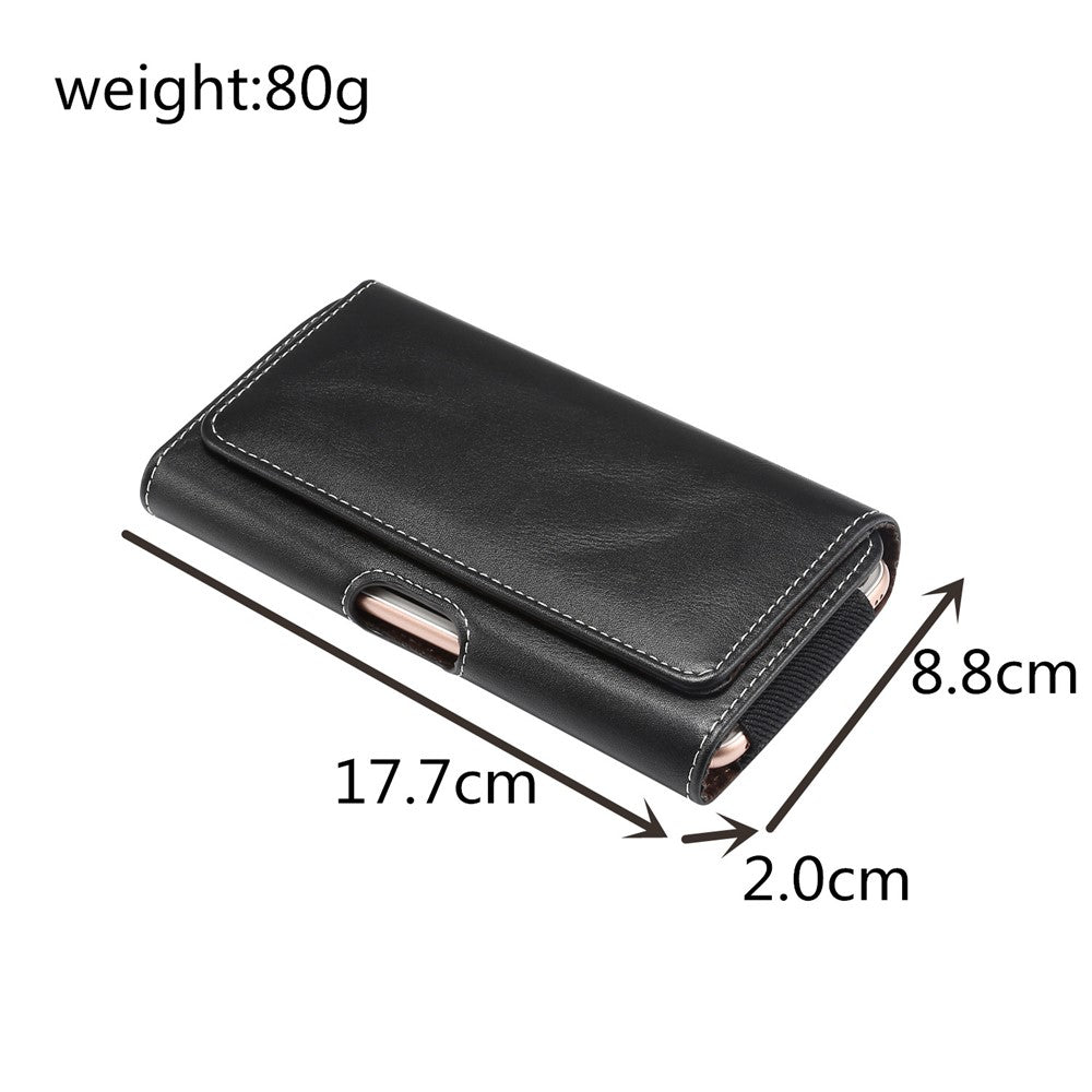Men's PU Leather Cross Matte Classic Waist Bag for 6.4/6.5/6.9-inch Phone Case