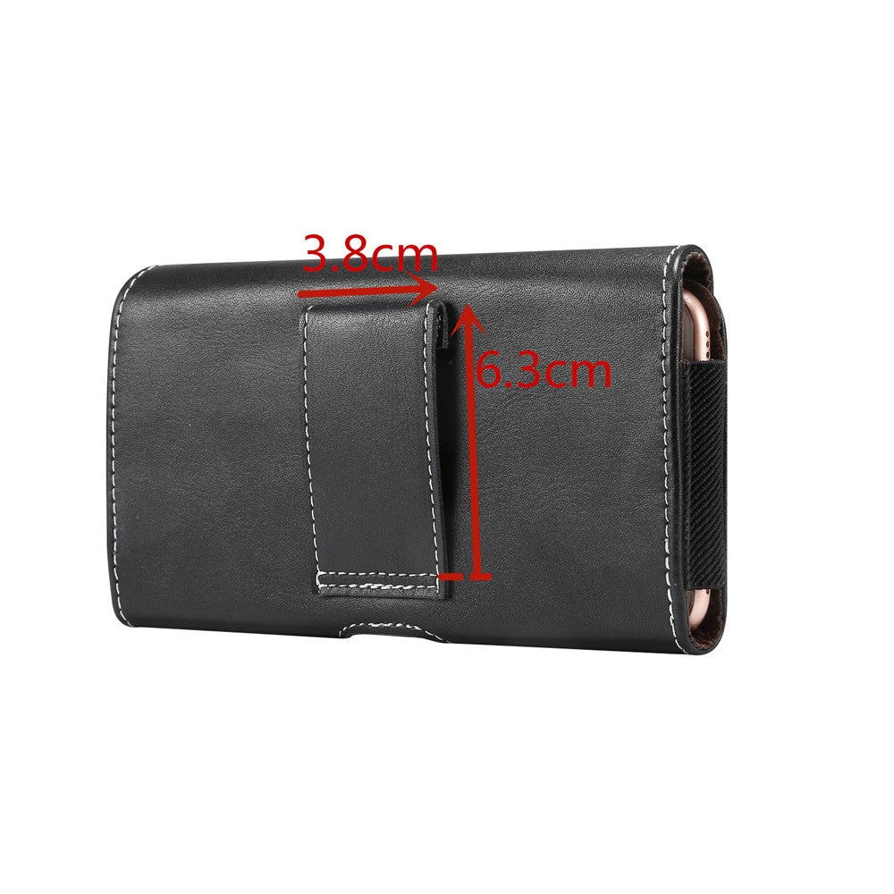 Men's PU Leather Cross Matte Classic Waist Bag for 6.4/6.5/6.9-inch Phone Case