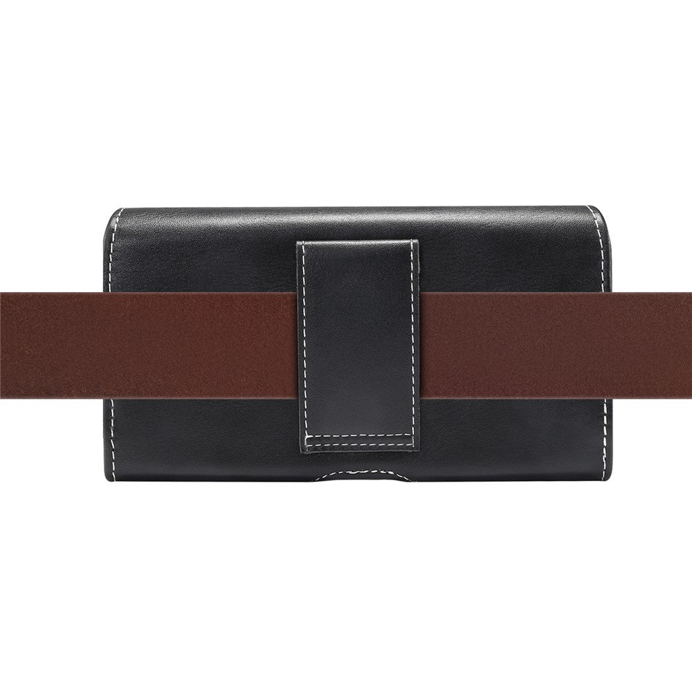 Men's PU Leather Cross Matte Classic Waist Bag for 6.4/6.5/6.9-inch Phone Case