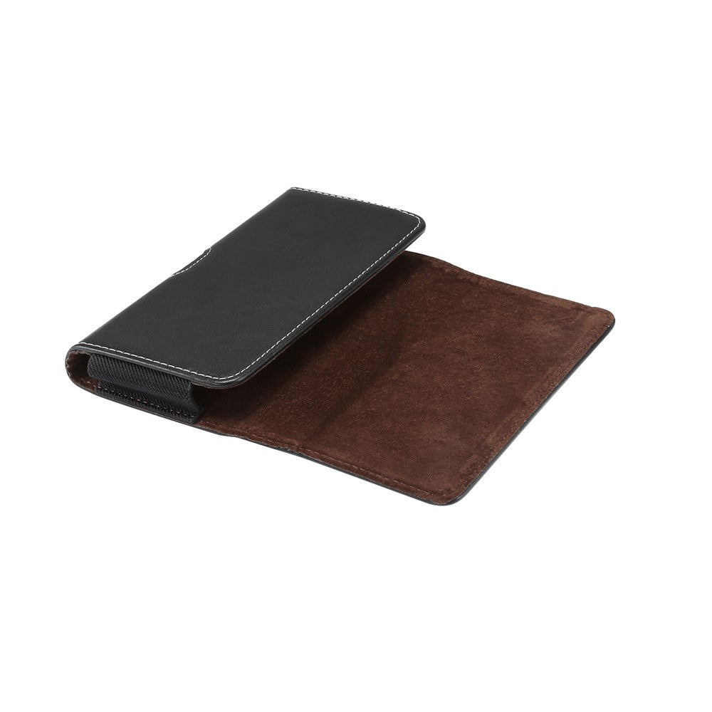 Men's PU Leather Cross Matte Classic Waist Bag for 6.4/6.5/6.9-inch Phone Case