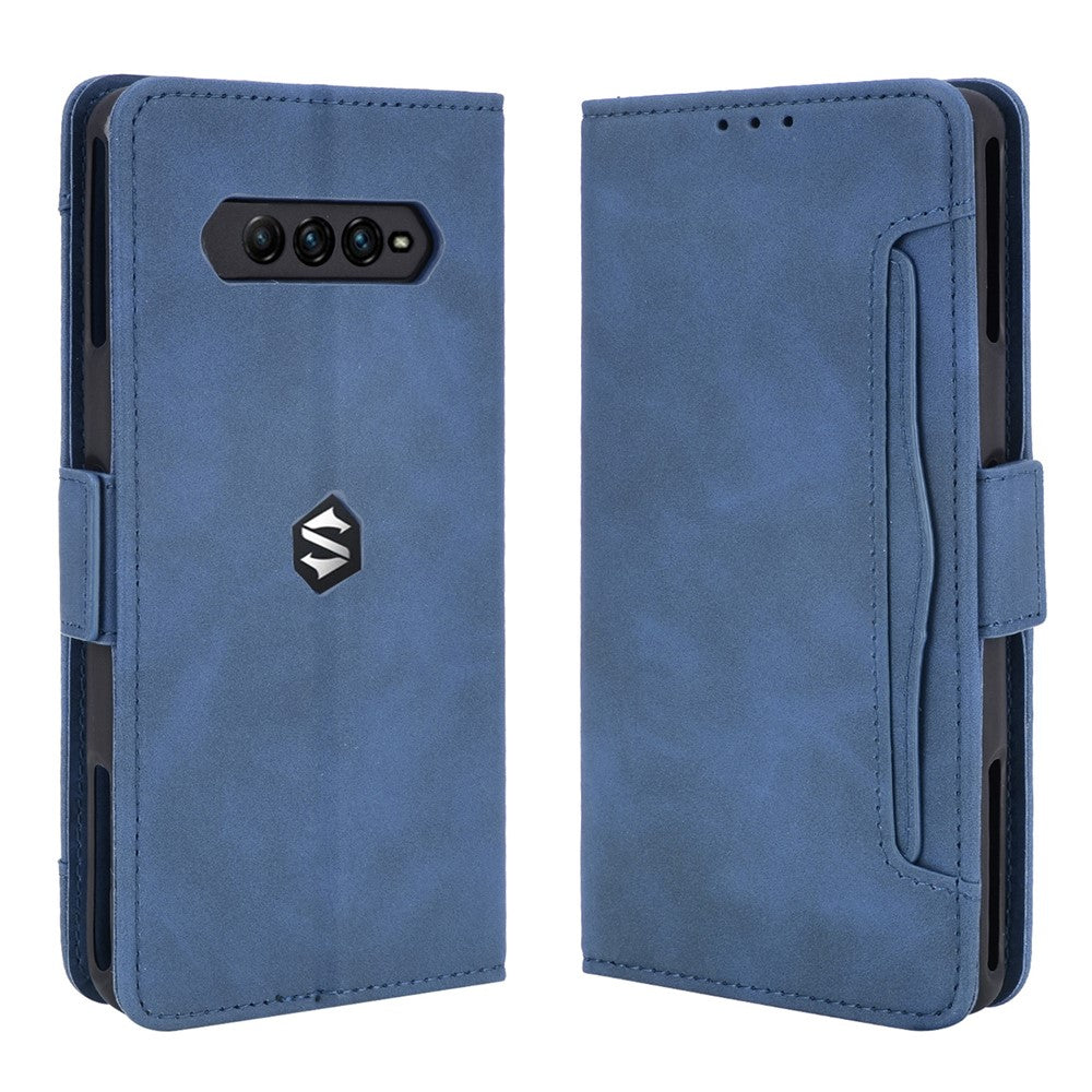 Flera kortfack plånboksfodral i läder med stativ för Xiaomi Black Shark 4/4 Pro skyddsfodral