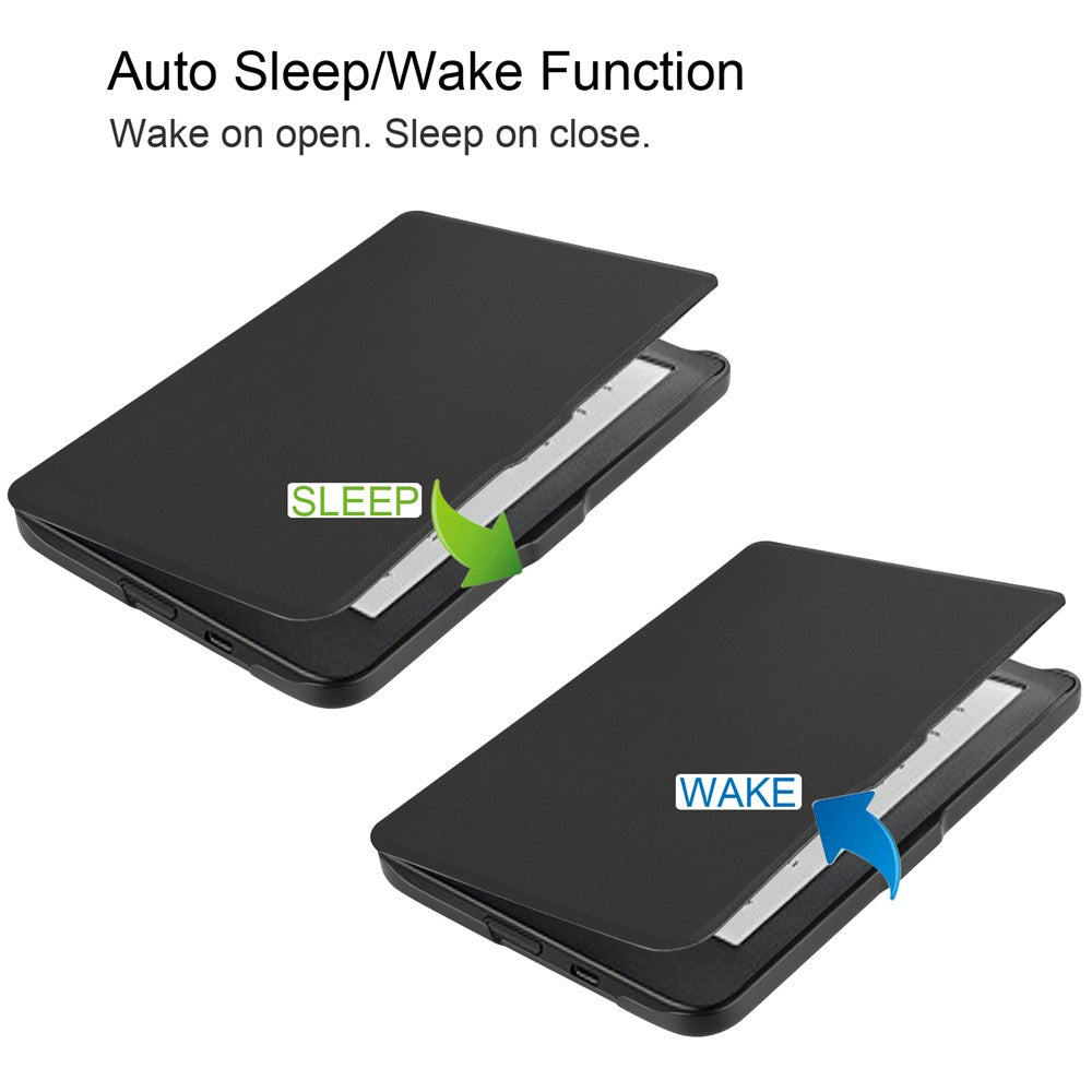 PU-læder smart magnetisk flipcover til Kobo Clara HD 6.0 tommer