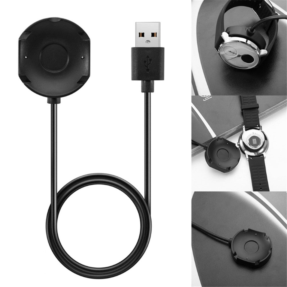 1m USB-opladerstation Vuggekabel til Nokia Steel HR 36mm 40mm Ur