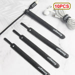 ESSAGER 10 Pcs Data Cable Organizer Headphone Cord Finishing Wrap
