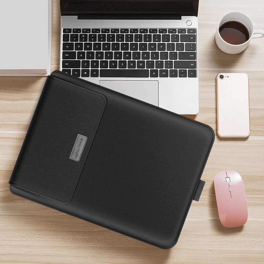 Universal Stand Foldable Laptop Bag Sleeve PU Leather Bag for MacBook 13 inches