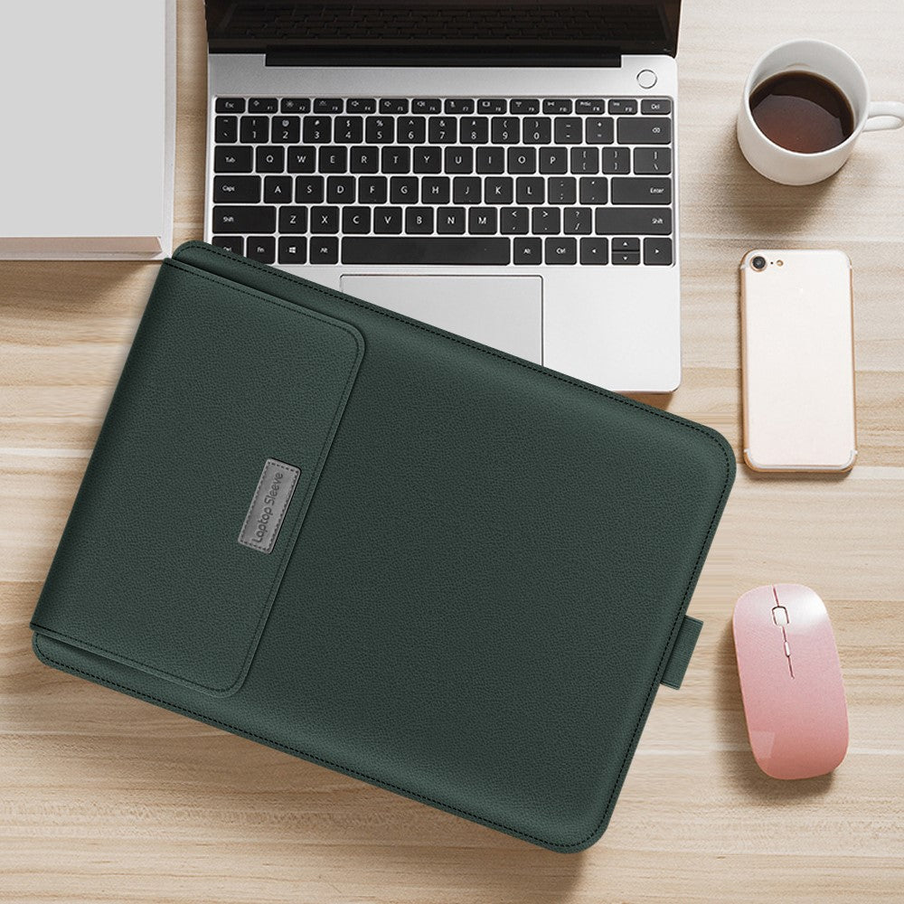 Universal Stand Foldable Laptop Bag Sleeve PU Leather Bag for MacBook 13 inches