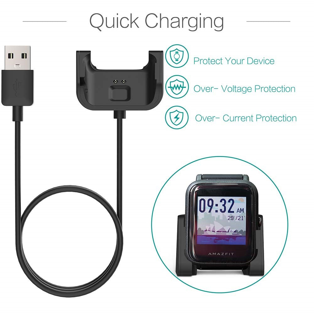 Smartwatch-opladerkabel Opladningsdock til Amazfit Bip Lite A1915/ Bip A1608