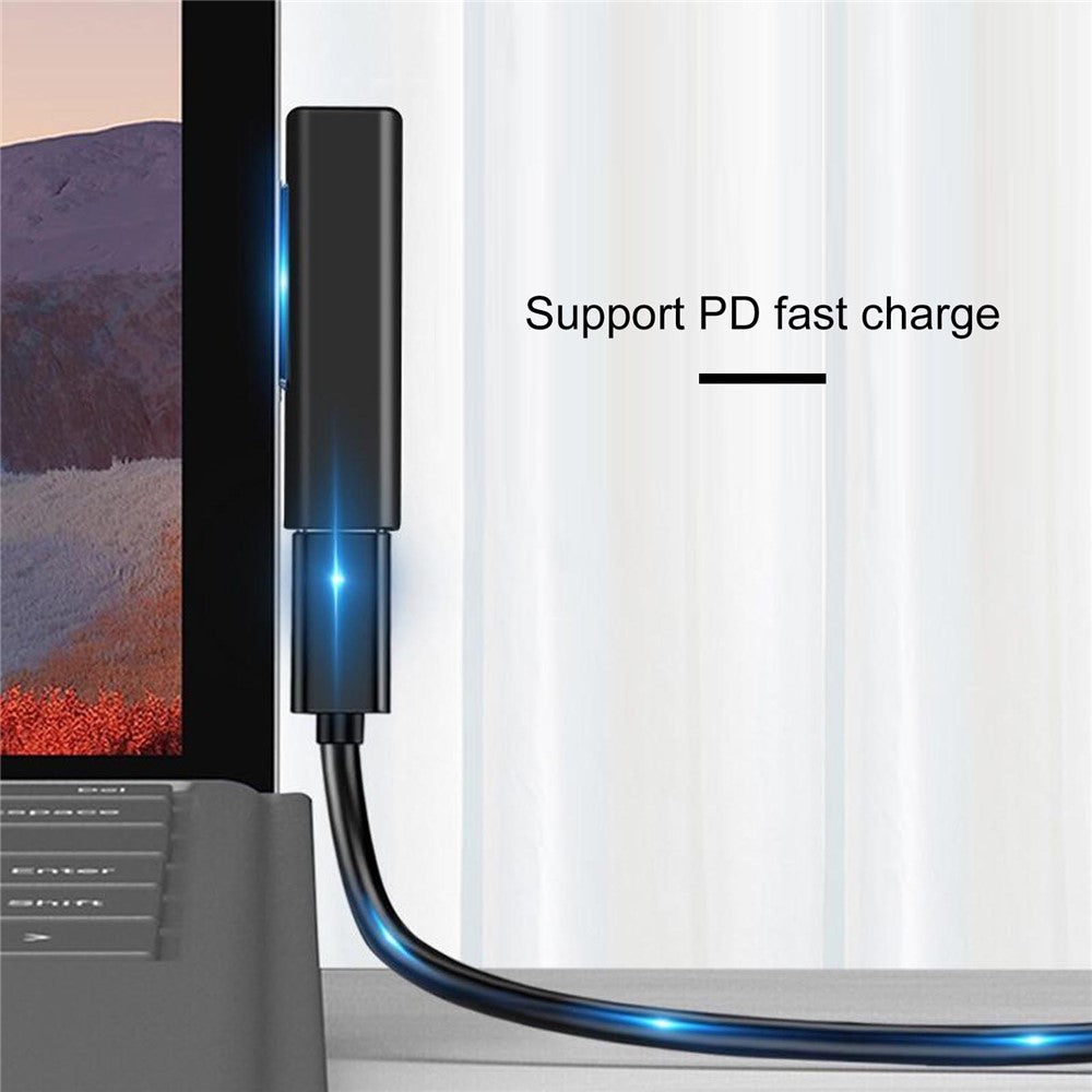 Type-C hun PD-konverter USB C-adapter til Microsoft Surface Pro 3 / 4 / 5 / 6