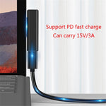 Type-C hun PD-konverter USB C-adapter til Microsoft Surface Pro 3 / 4 / 5 / 6