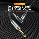 ESSAGER 3.5mm Jack Male to Male Audio AUX Cable for PC Mobile Phone Speaker, 1.5m