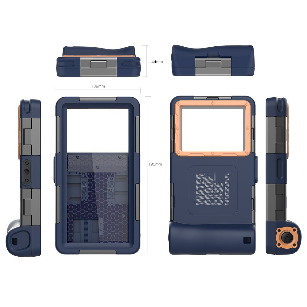 SHELLBOX Diving Case II 15m Underwater Universal Full Body Phone Shell IPX8 Waterproof Cover with Anti-Lost Rope