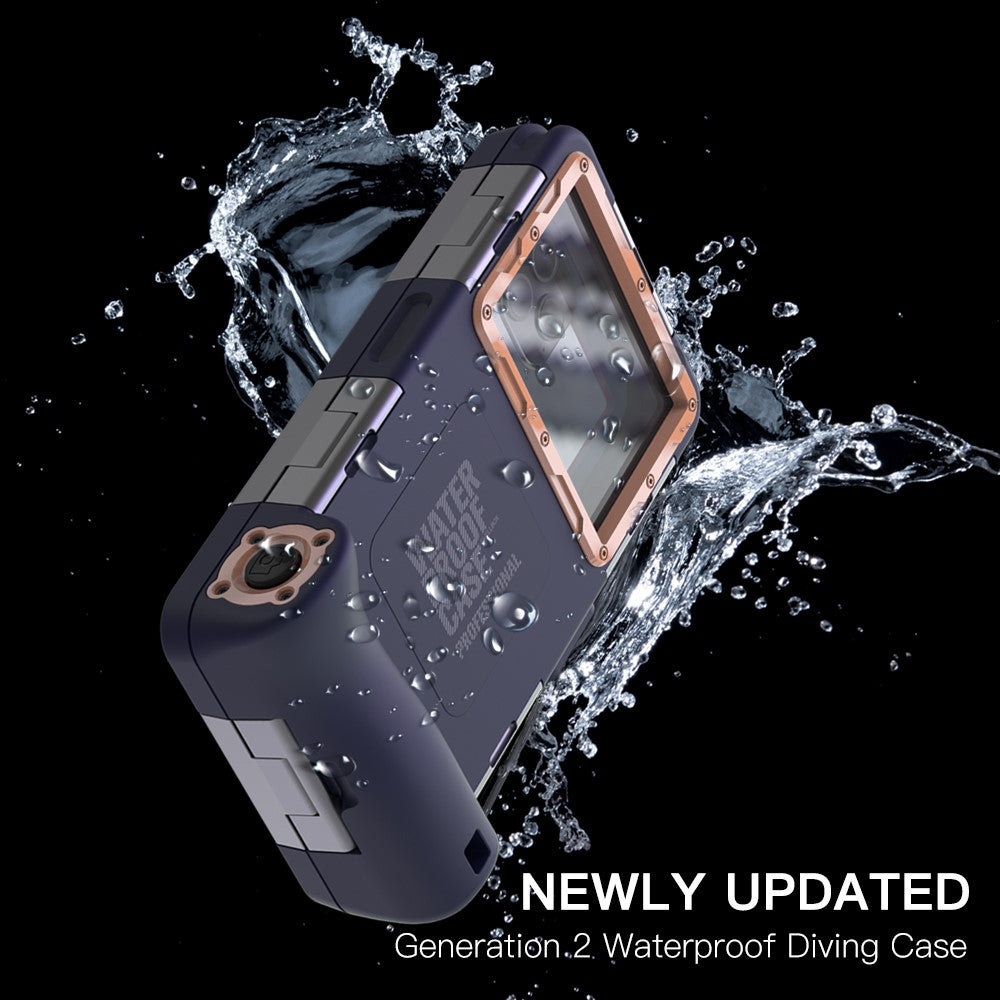 SHELLBOX Diving Case II 15m Underwater Universal Full Body Phone Shell IPX8 Waterproof Cover with Anti-Lost Rope