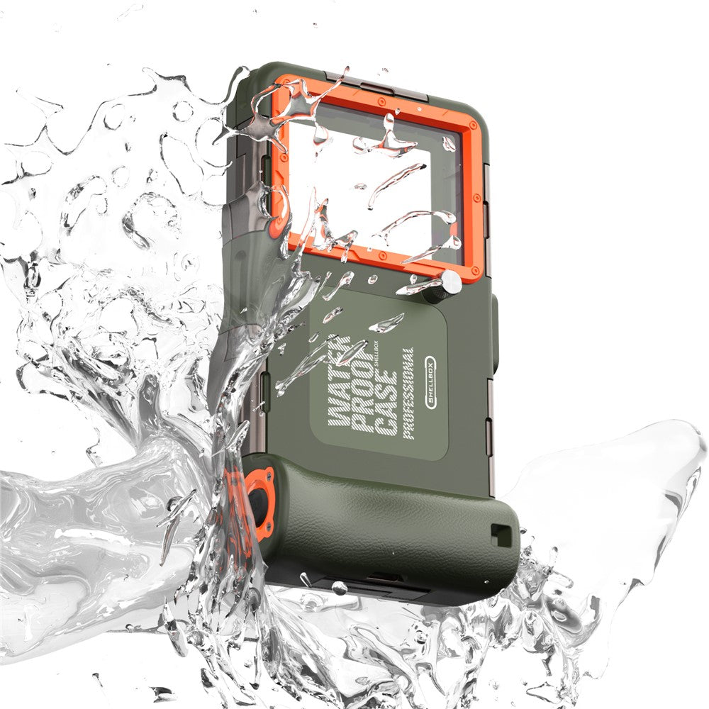 SHELLBOX Diving Case II 15m Underwater Universal Full Body Phone Shell IPX8 Waterproof Cover with Anti-Lost Rope