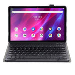 AK10 Detachable 2-in-1 Leather Stand Case with Bluetooth Keyboard for Lenovo Tab K10 TB-X6C6X