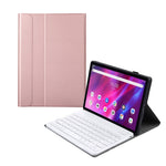 AK10 Detachable 2-in-1 Leather Stand Case with Bluetooth Keyboard for Lenovo Tab K10 TB-X6C6X
